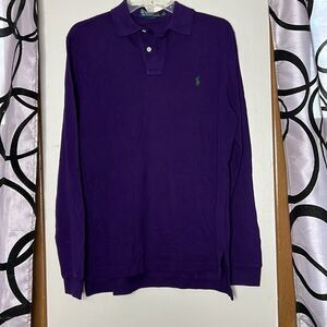 Polo by Ralph Lauren Blue Label custom fit, long sleeve polo, top size medium